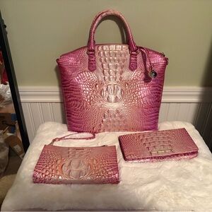 Brahmin Peony Ombre Large Dux, Ady and Daisy